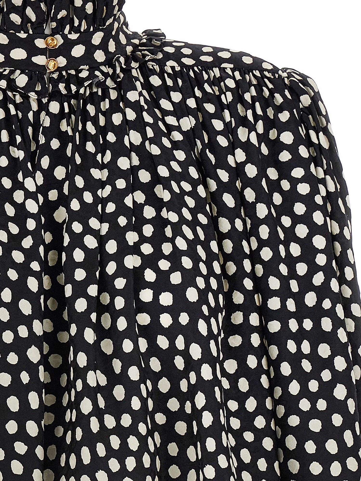Chloè Shirts Black - Beige 1 Seta