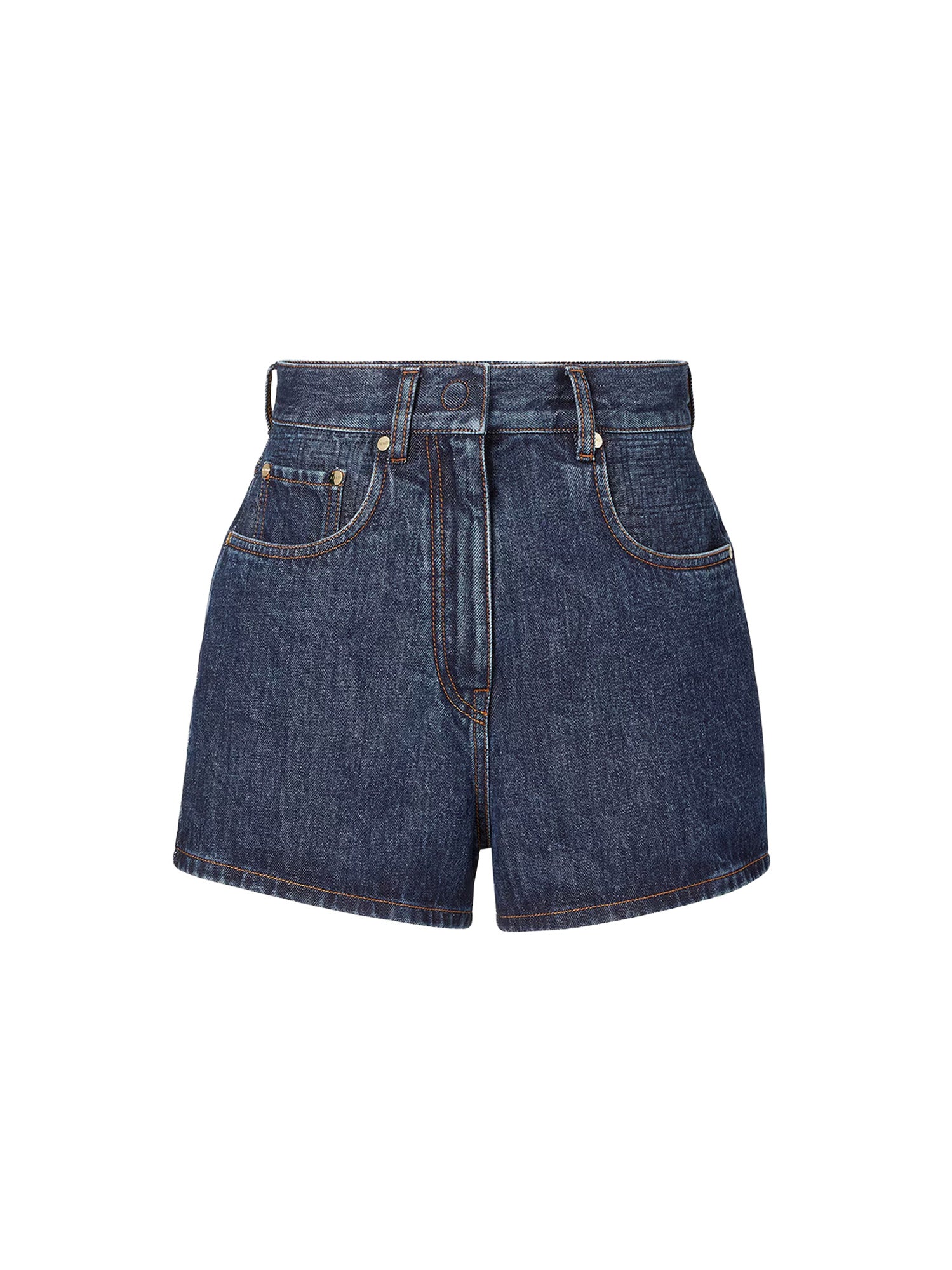 Fendi Shorts Blueberry 26 Cotone