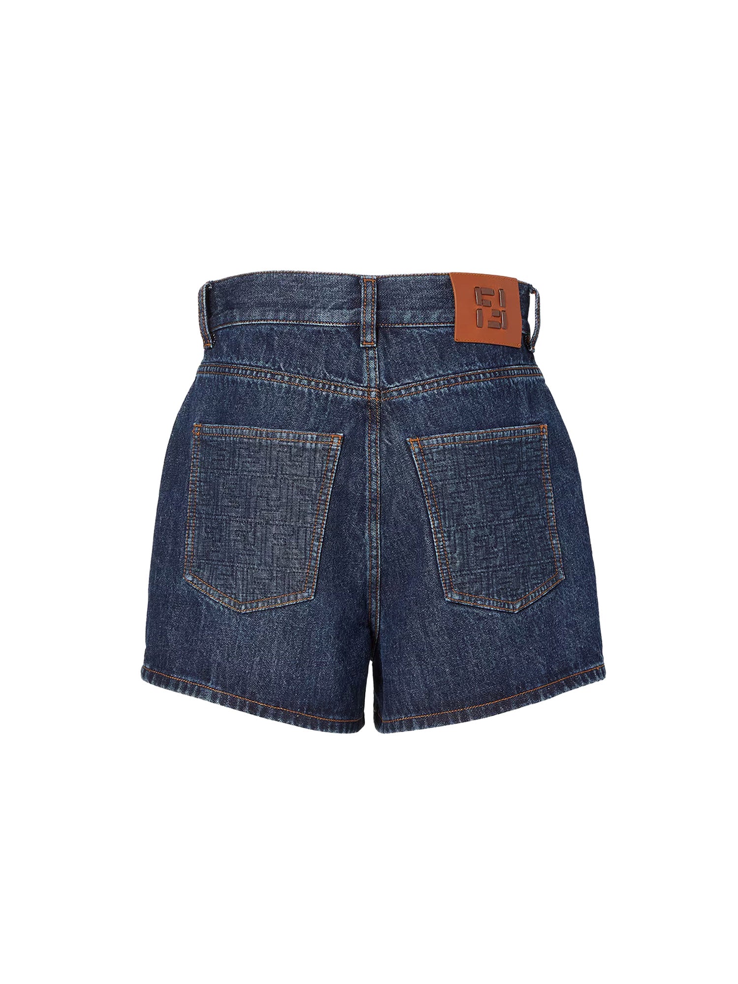 Fendi Shorts Blueberry 26 Cotone