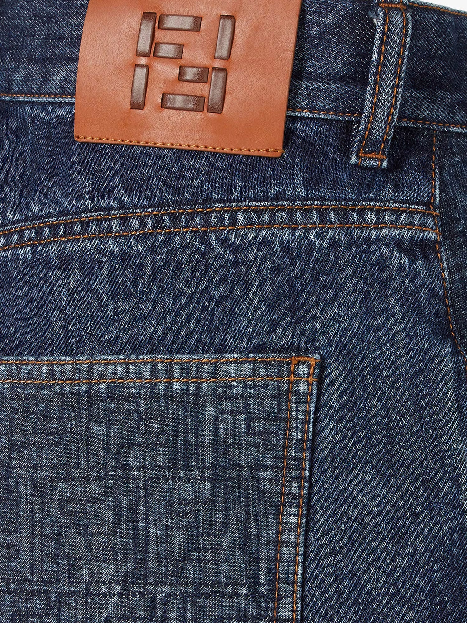 Fendi Shorts Blueberry 26 Cotone
