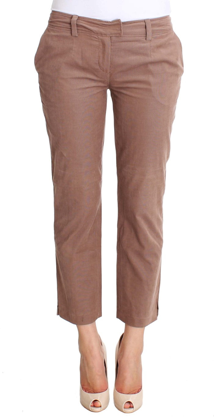 Costume National Cotton trousers in brown