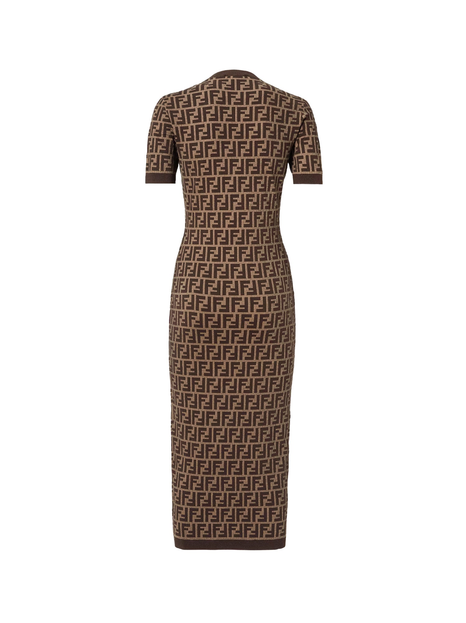 Fendi Dresses Tobacco Cotone Poliammide Elastan