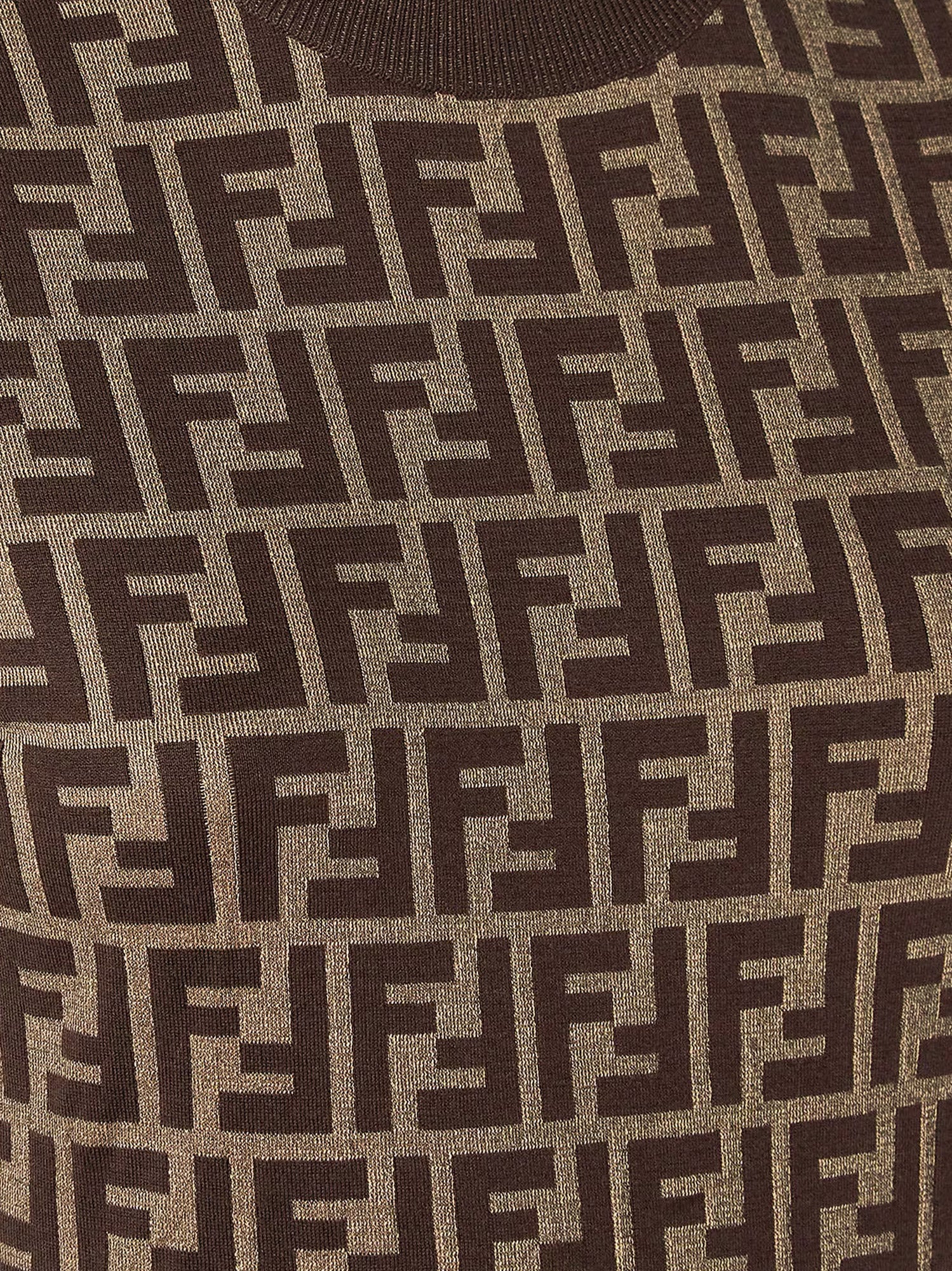 Fendi Dresses Tobacco Cotone Poliammide Elastan