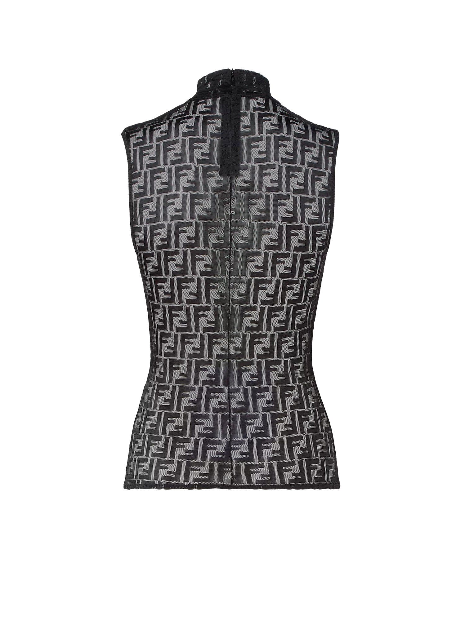 Fendi T-Shirts And Polos Black Poliammide Elastan