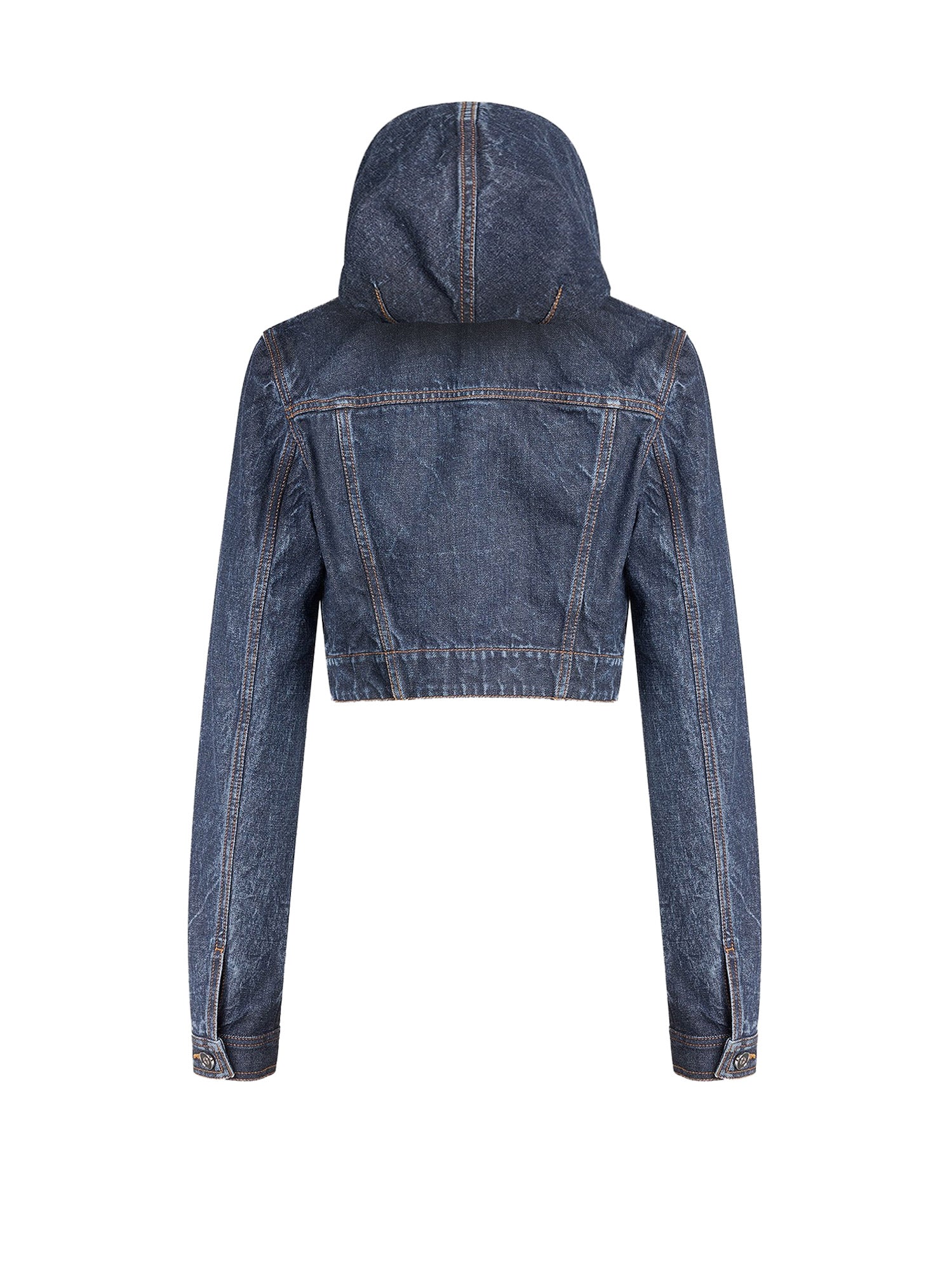 Alaia Jackets Dock Blue Cotone Poliuretano