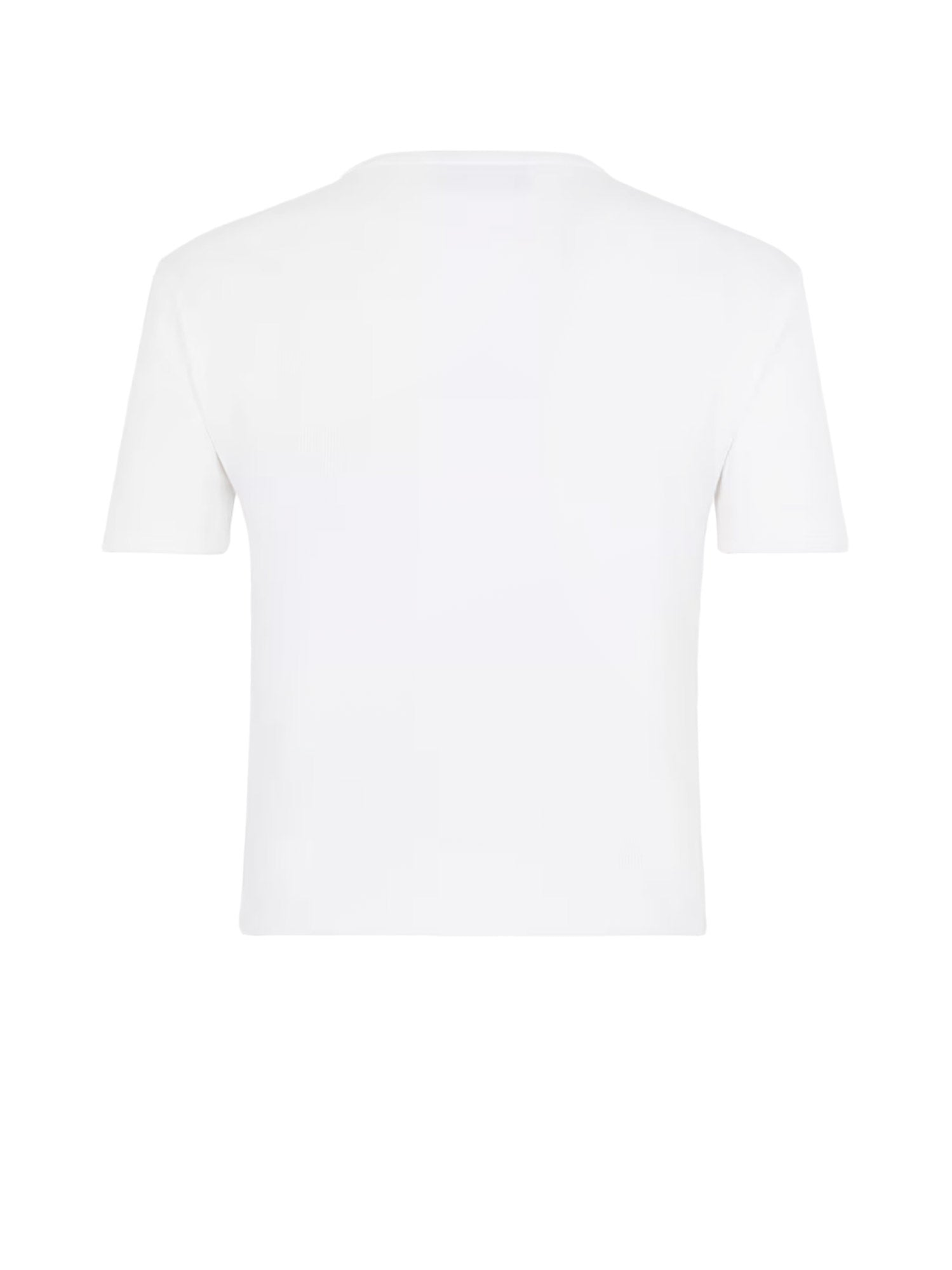 Fendi T-shirts and Polos White Cotone Elastan