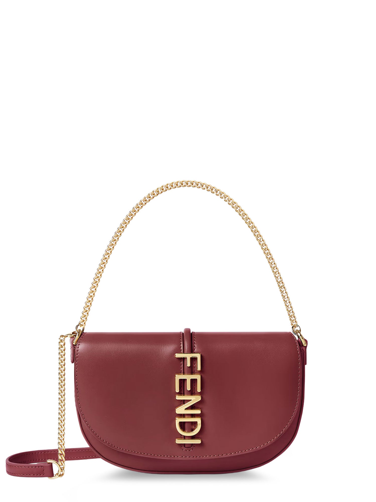 Fendi Bags Rso Scuro Pelle
