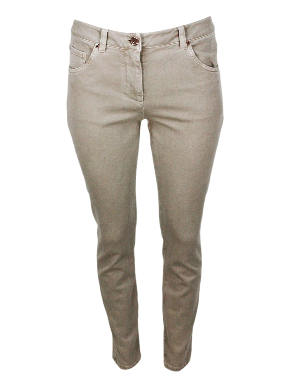 Brunello Cucinelli Trousers Beige Freddo 96co 4ea