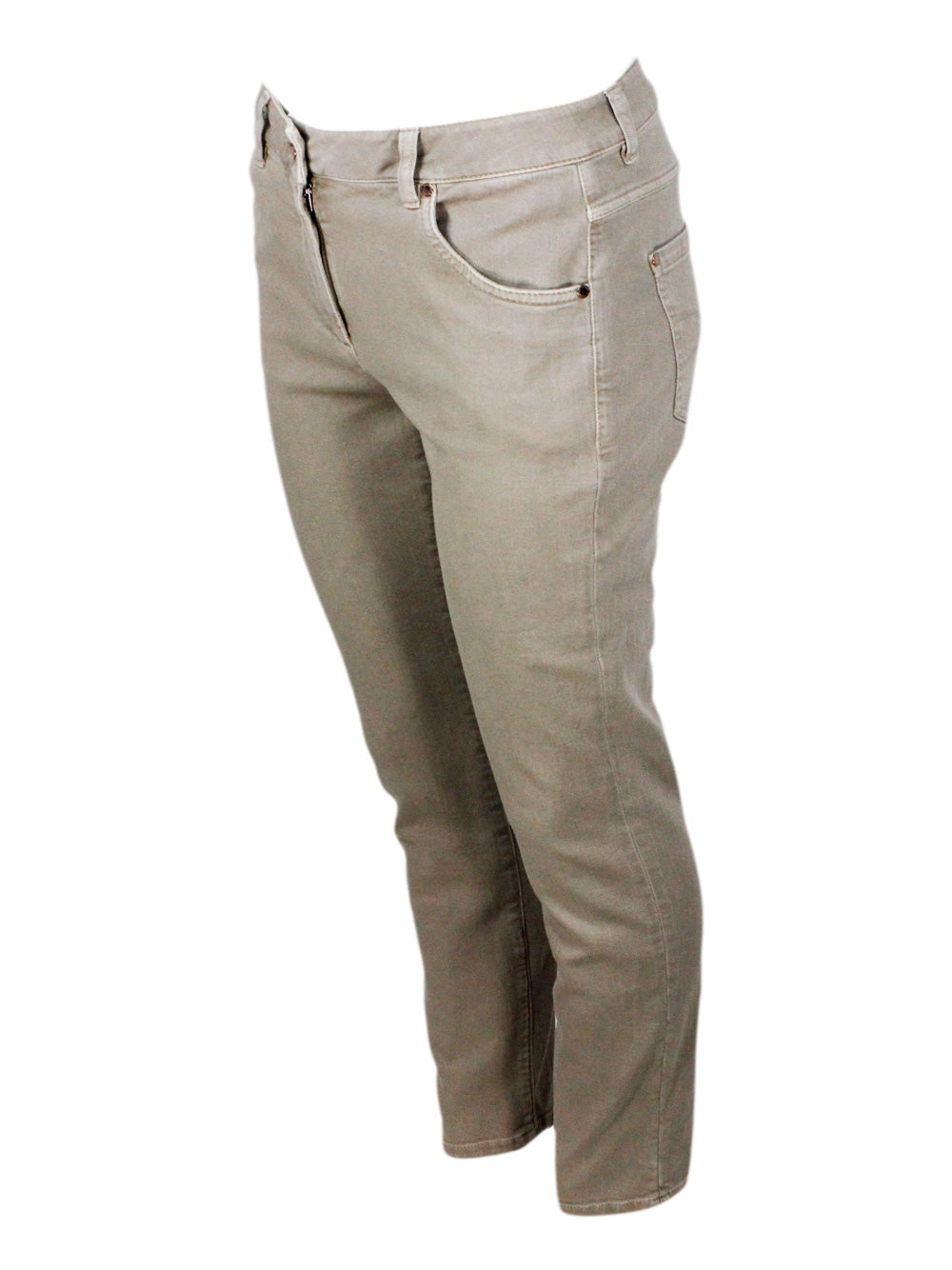 Brunello Cucinelli Trousers Beige Freddo 96co 4ea