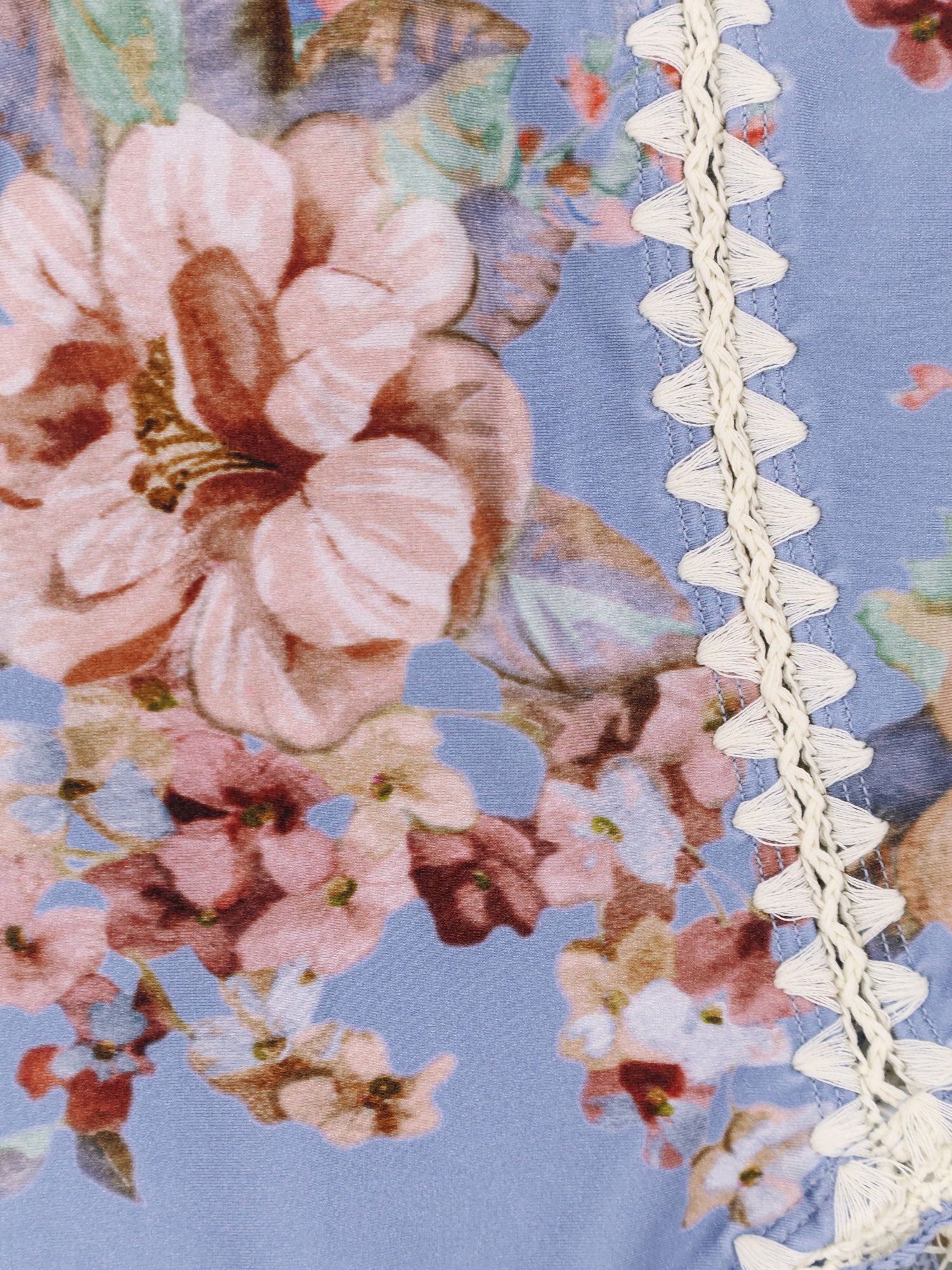 Zimmermann Sea clothing Chambray Floral Poliammide Elastan