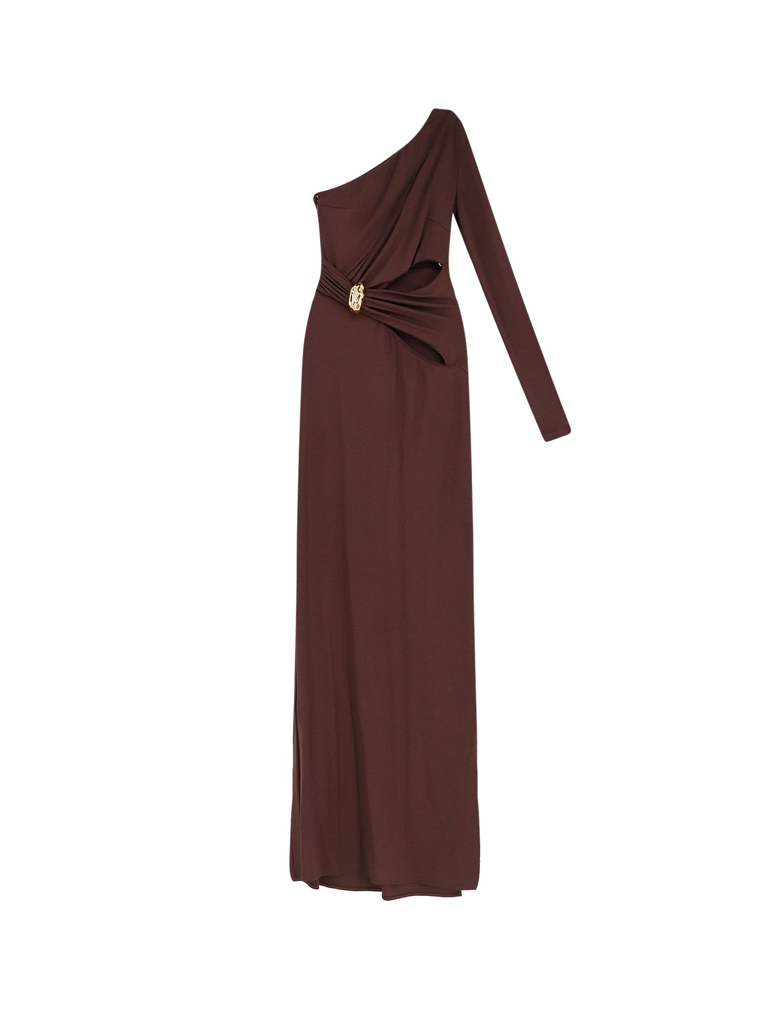 Elisabetta Franchi Dresses Brown Viscosa Elastan