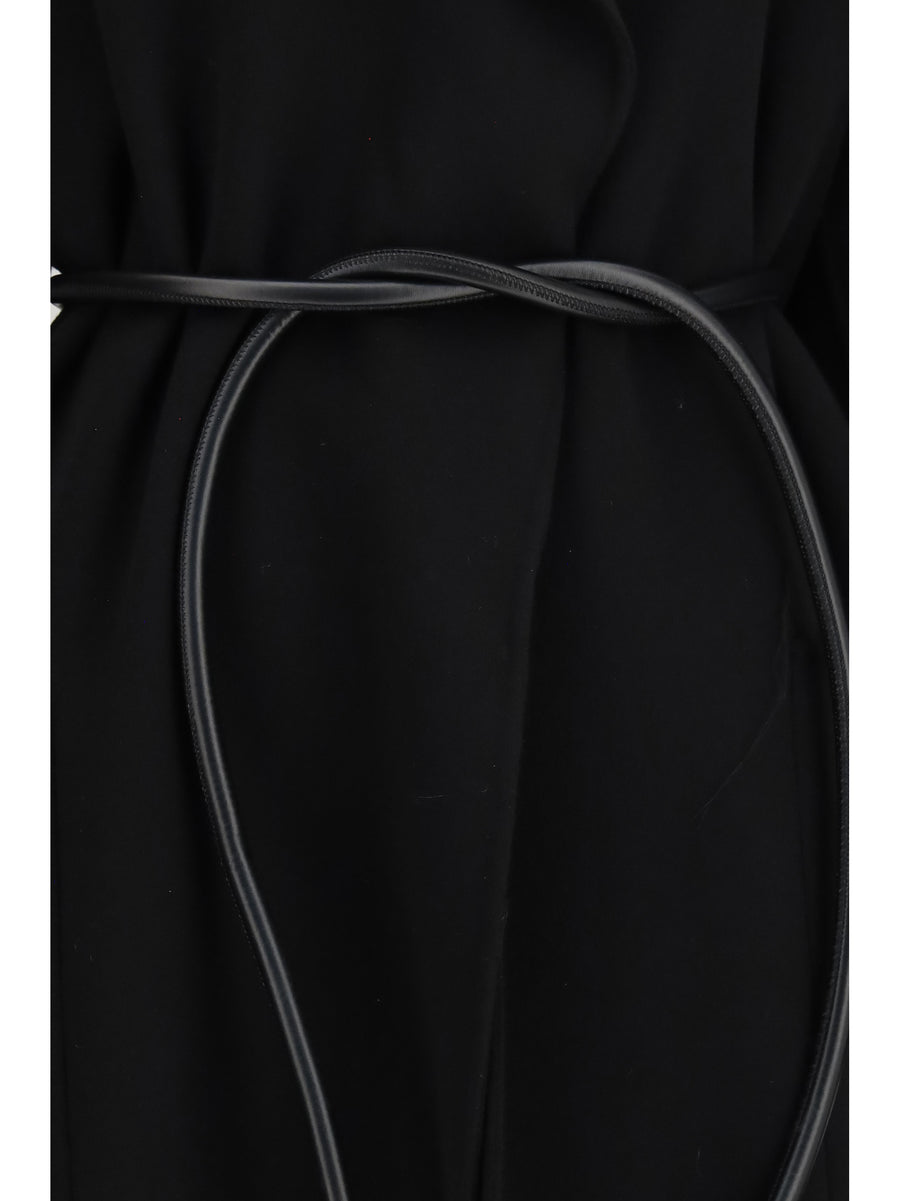 Oversized Wool Double Coat Zannata Black Merino