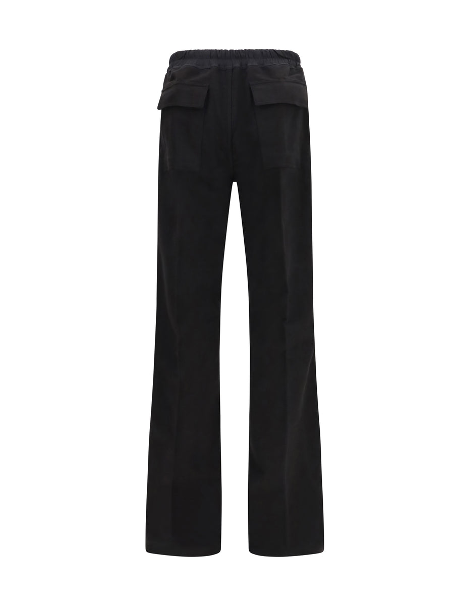 Drawstring Trousers Dietrich Black Cotton