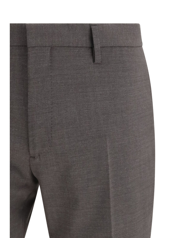 Suit Single-Breasted Wool-Blend Grey Wool (fleece) Suits