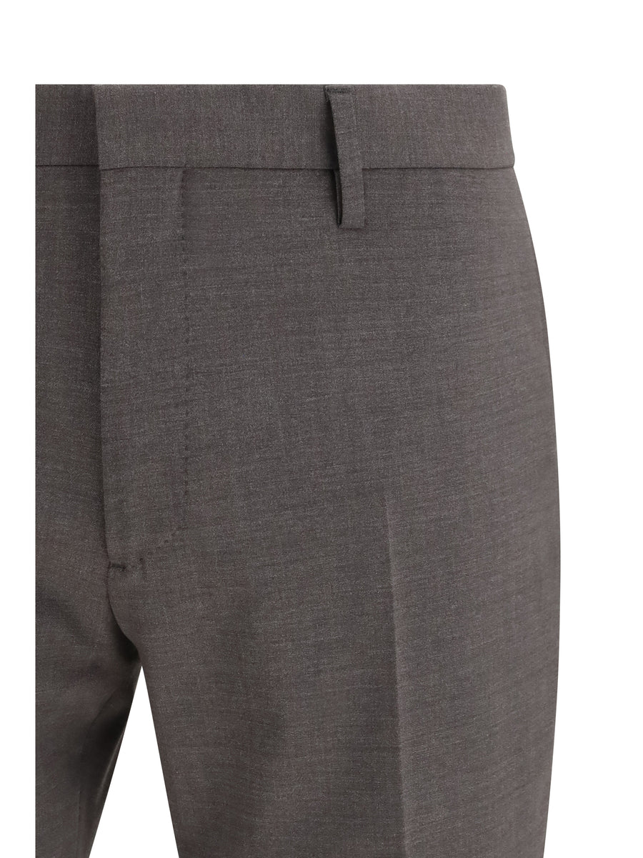 Suit Single-Breasted Wool-Blend Grey Wool (fleece) Suits