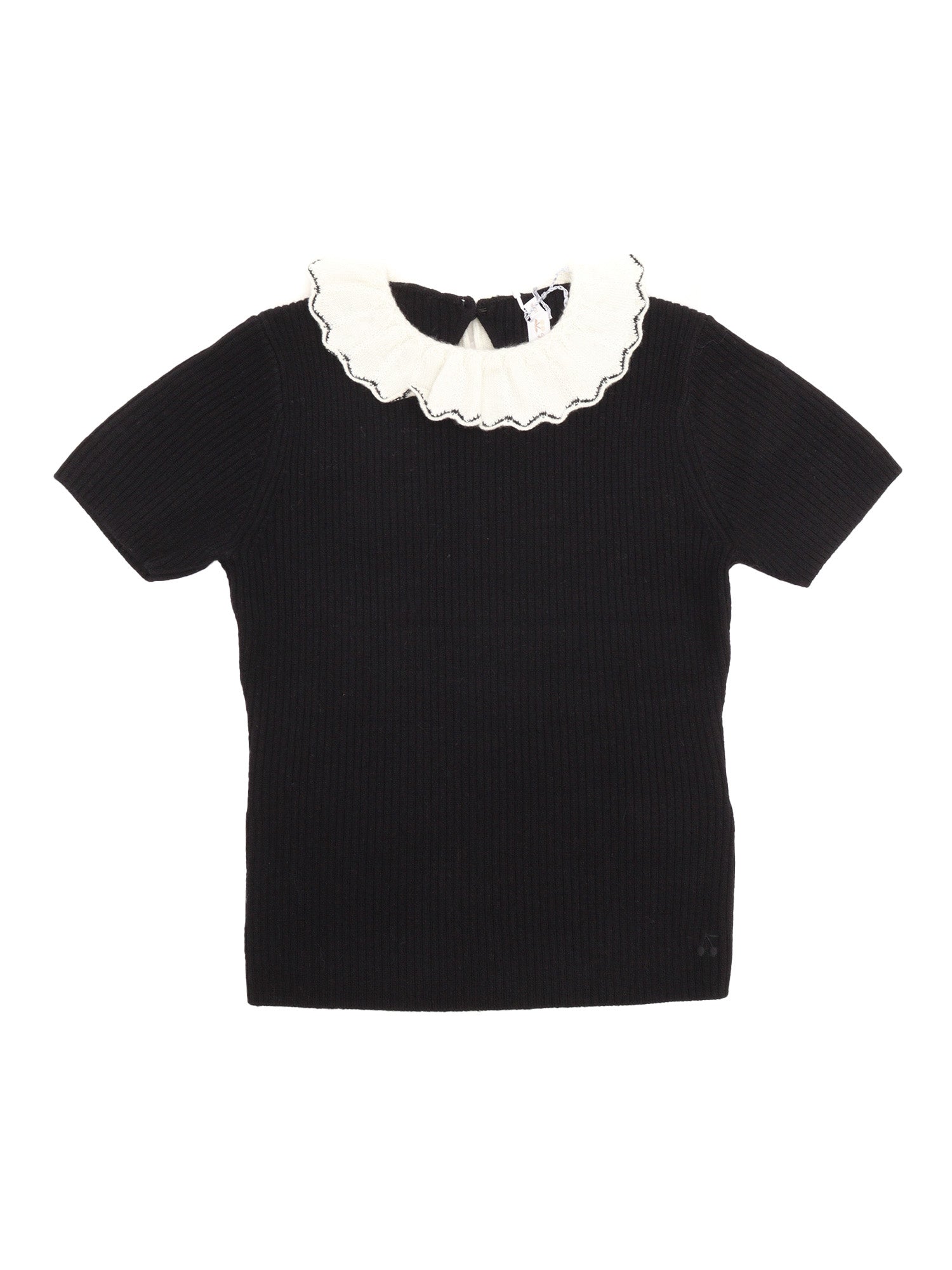Genie Sweater Black Wool Crewneck