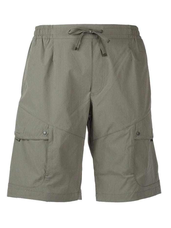 MORAR - MAN SHORTS Green Polyester Bermuda