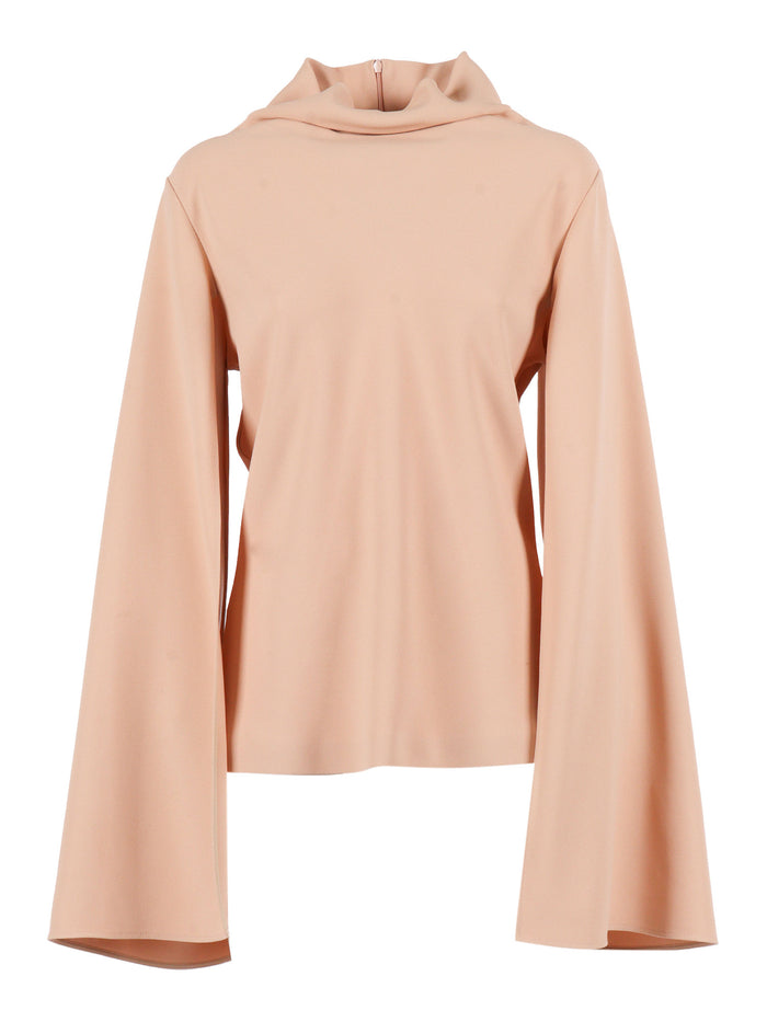 Shirt Beige Viscose Acetate Elastane