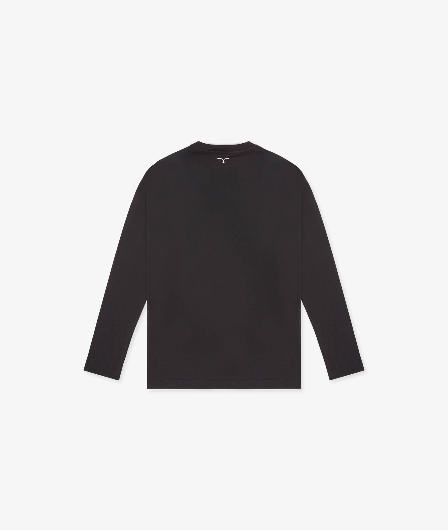Long-Sleeve Cotton T-Shirt Maratea White Long Sleeve Round Neck