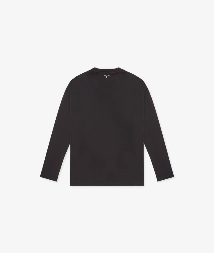 Long-Sleeve Cotton T-Shirt Maratea White Long Sleeve Round Neck