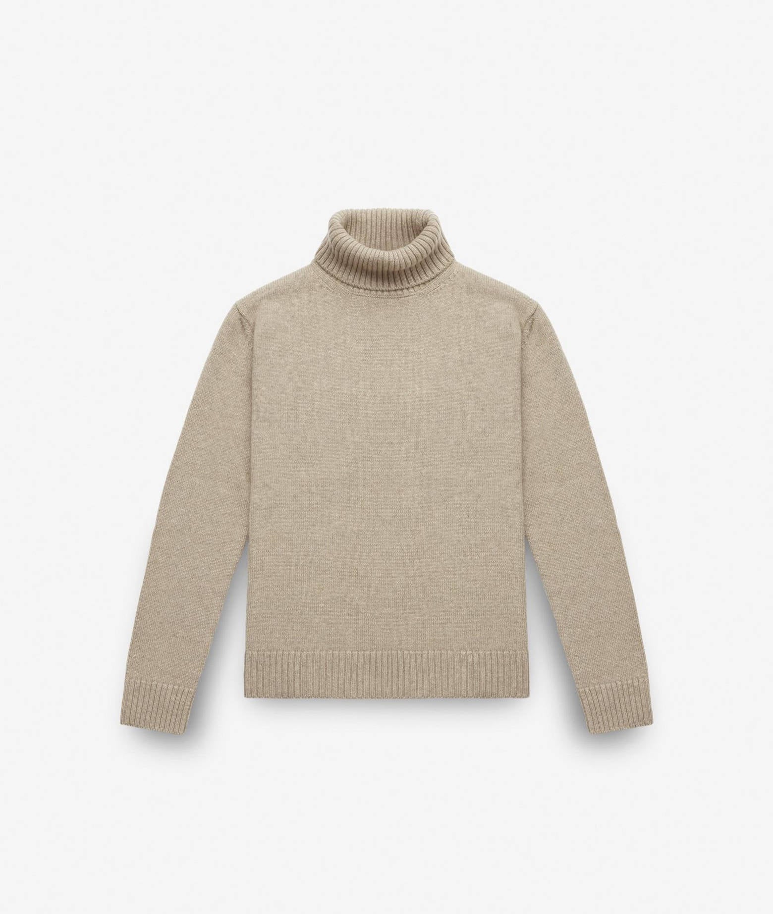Turtleneck Cashmere Sweater Winnipeg Beige Knitwear