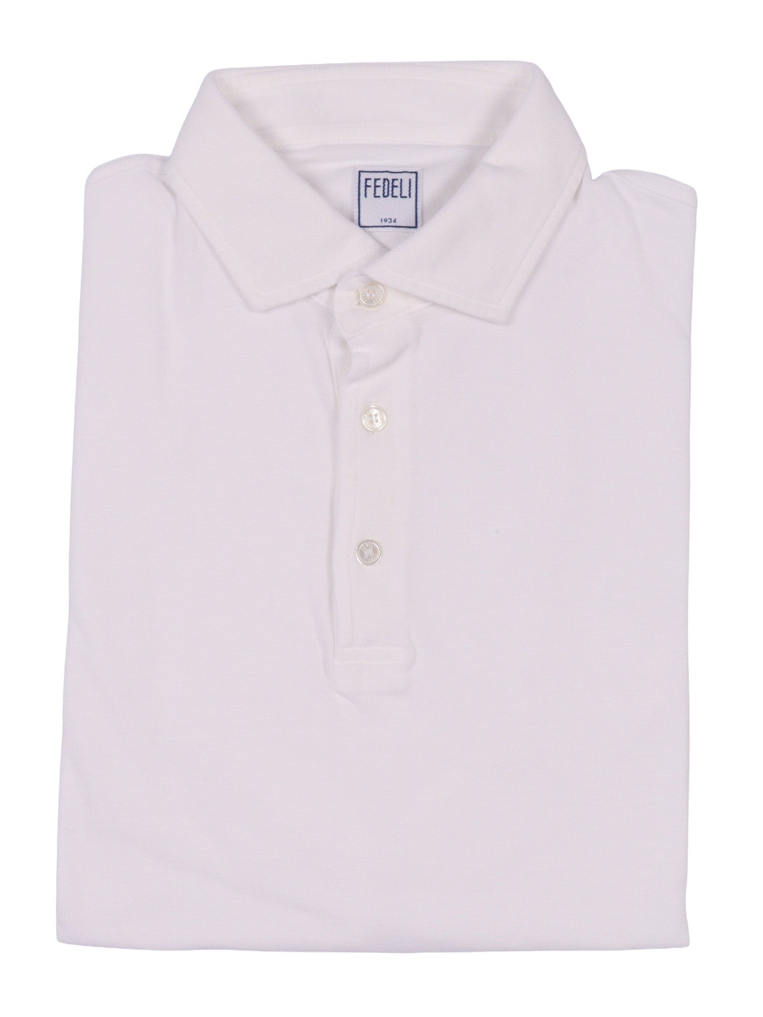 POLO-SHIRT S-S KNITTED MAN White Cotton Polo Shirt