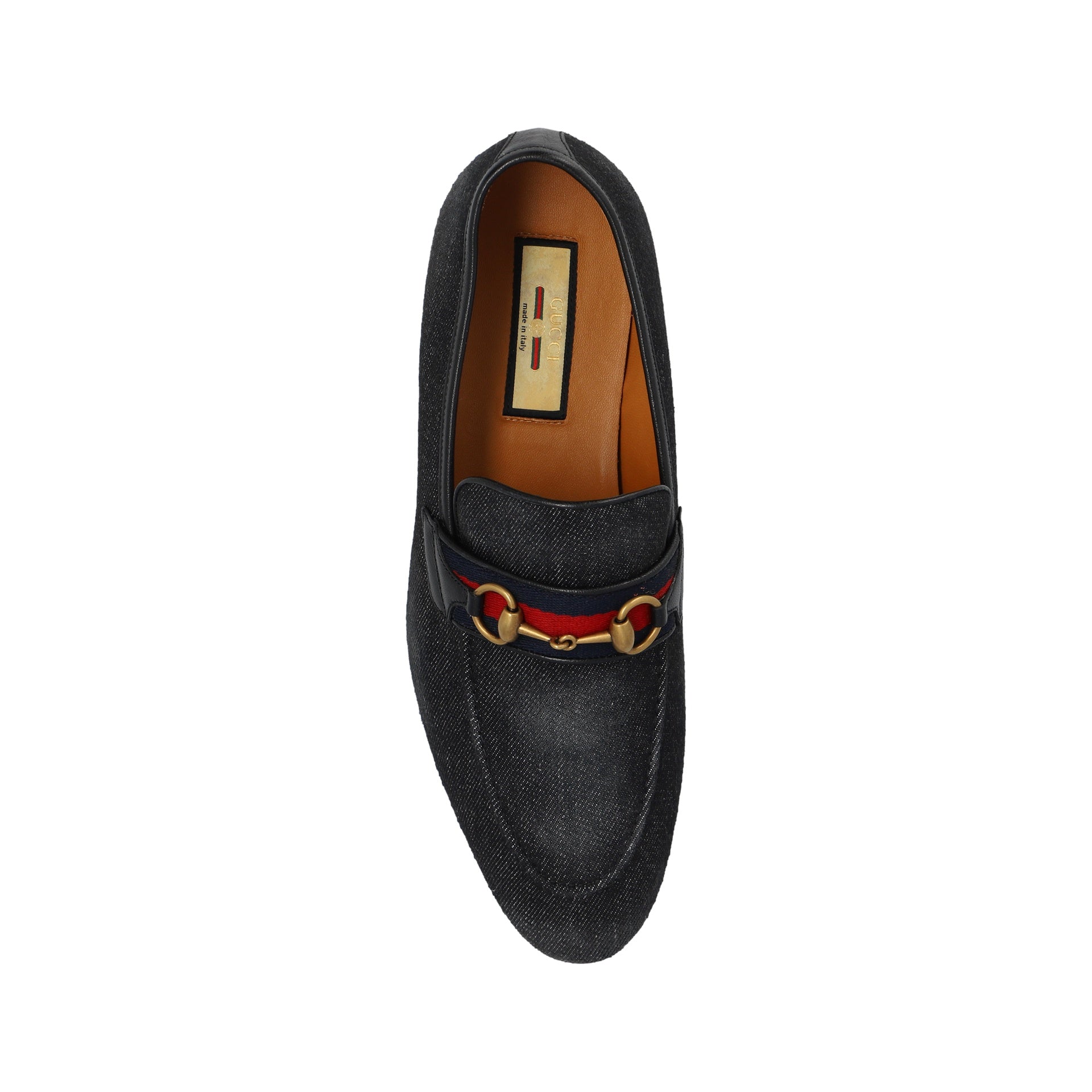 Denim Loafers Black Fabric