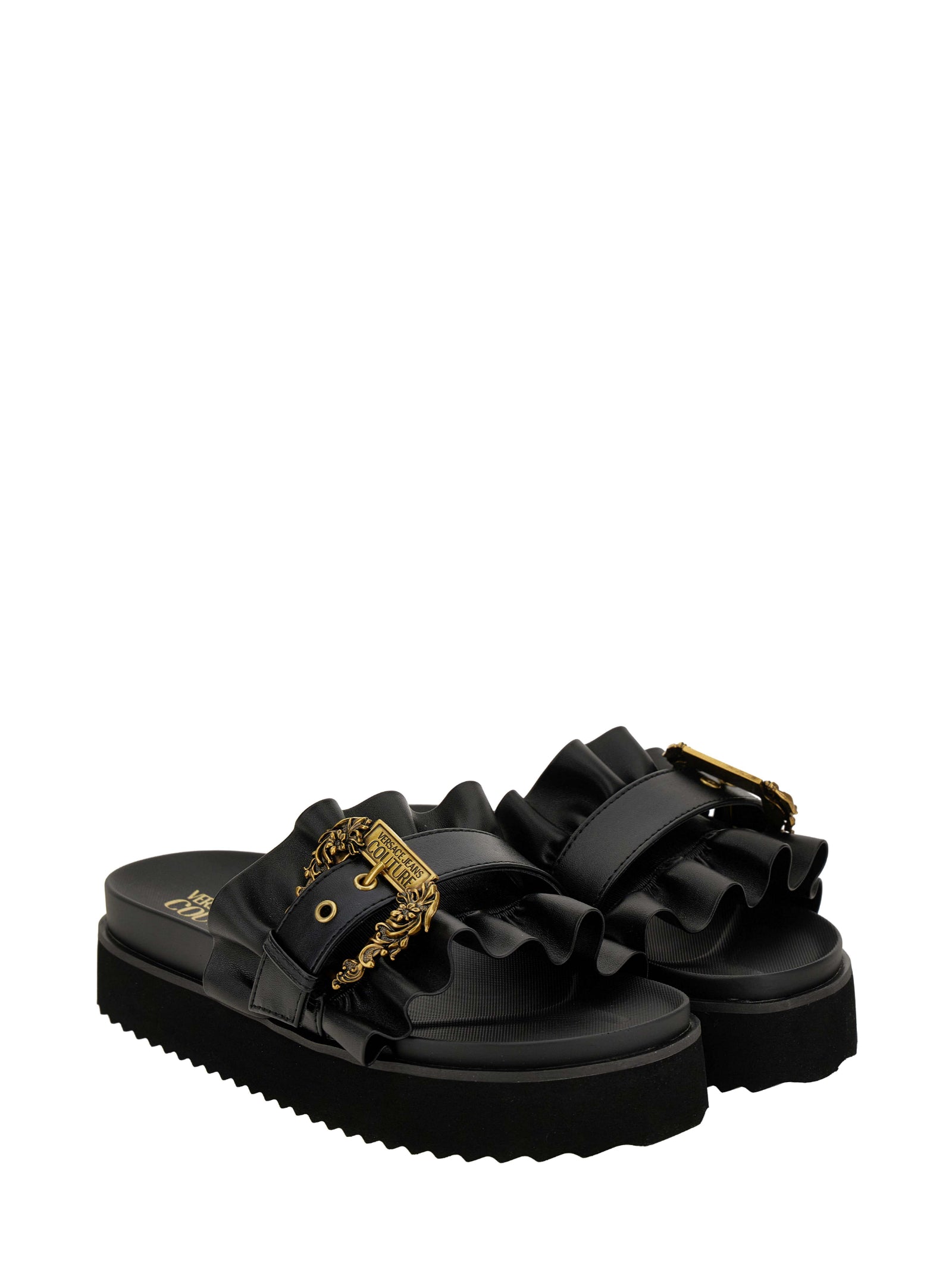 VERSACE JEANS COUTURE Sandals Black