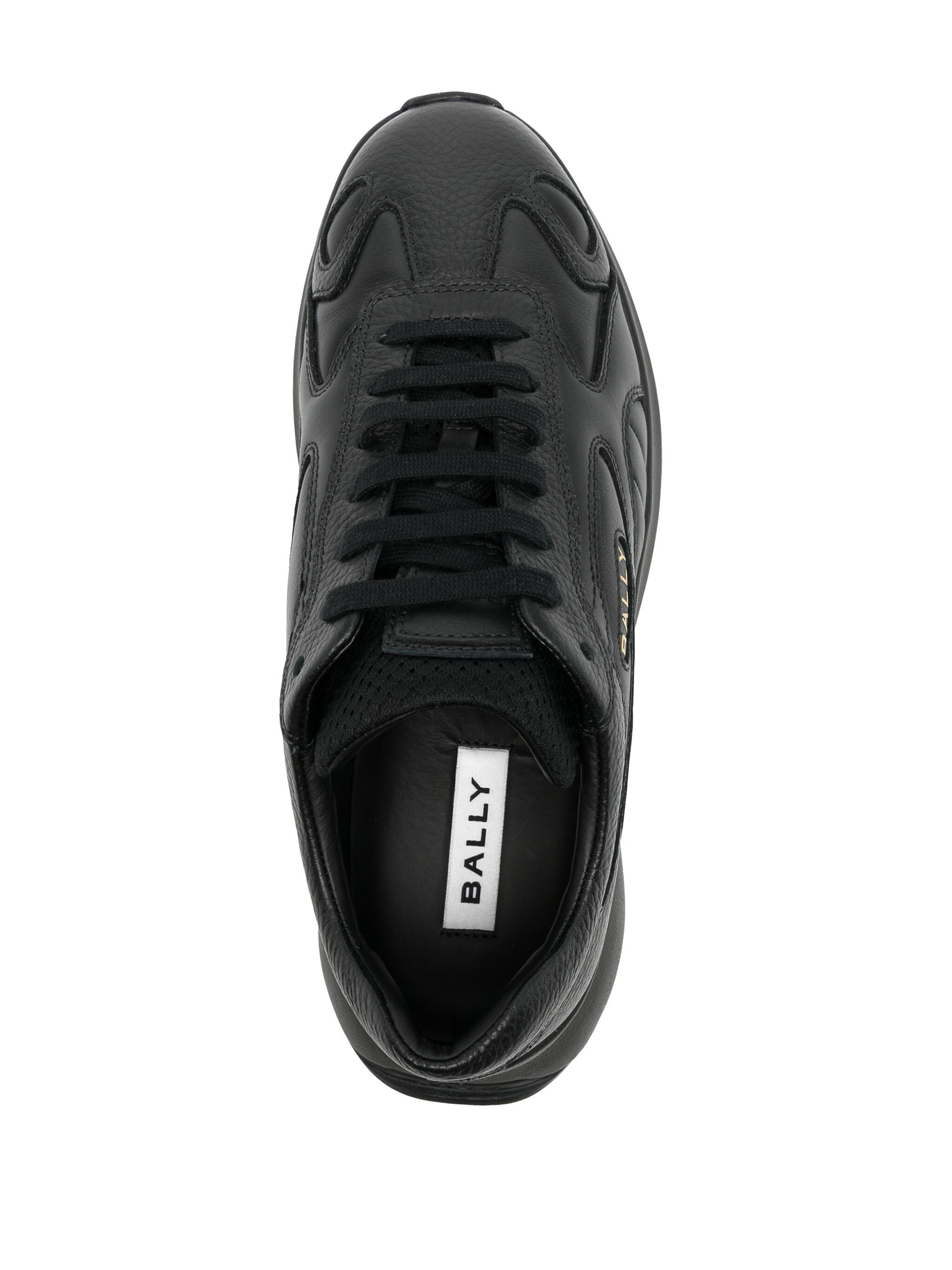 Bally Sneakers Black Calf Pl Lamb Ny Polyurethane