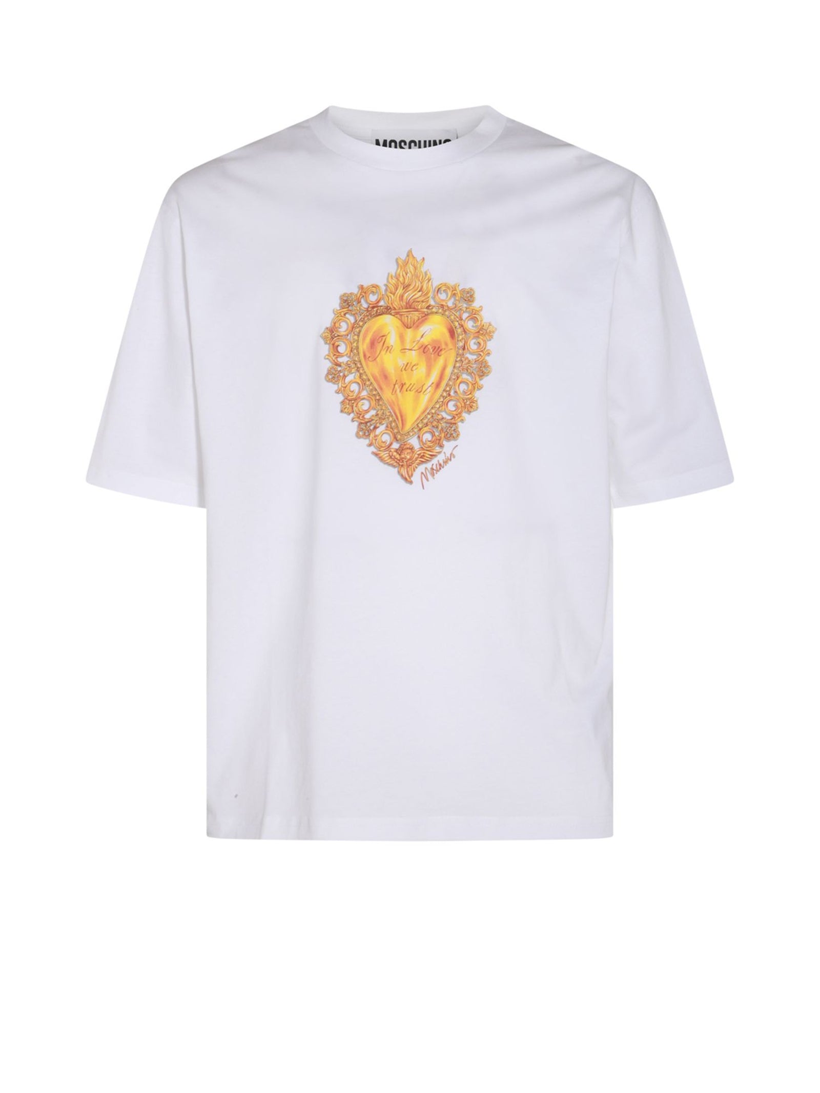 Moschino T-Shirts And Polos Fantasia Bianco