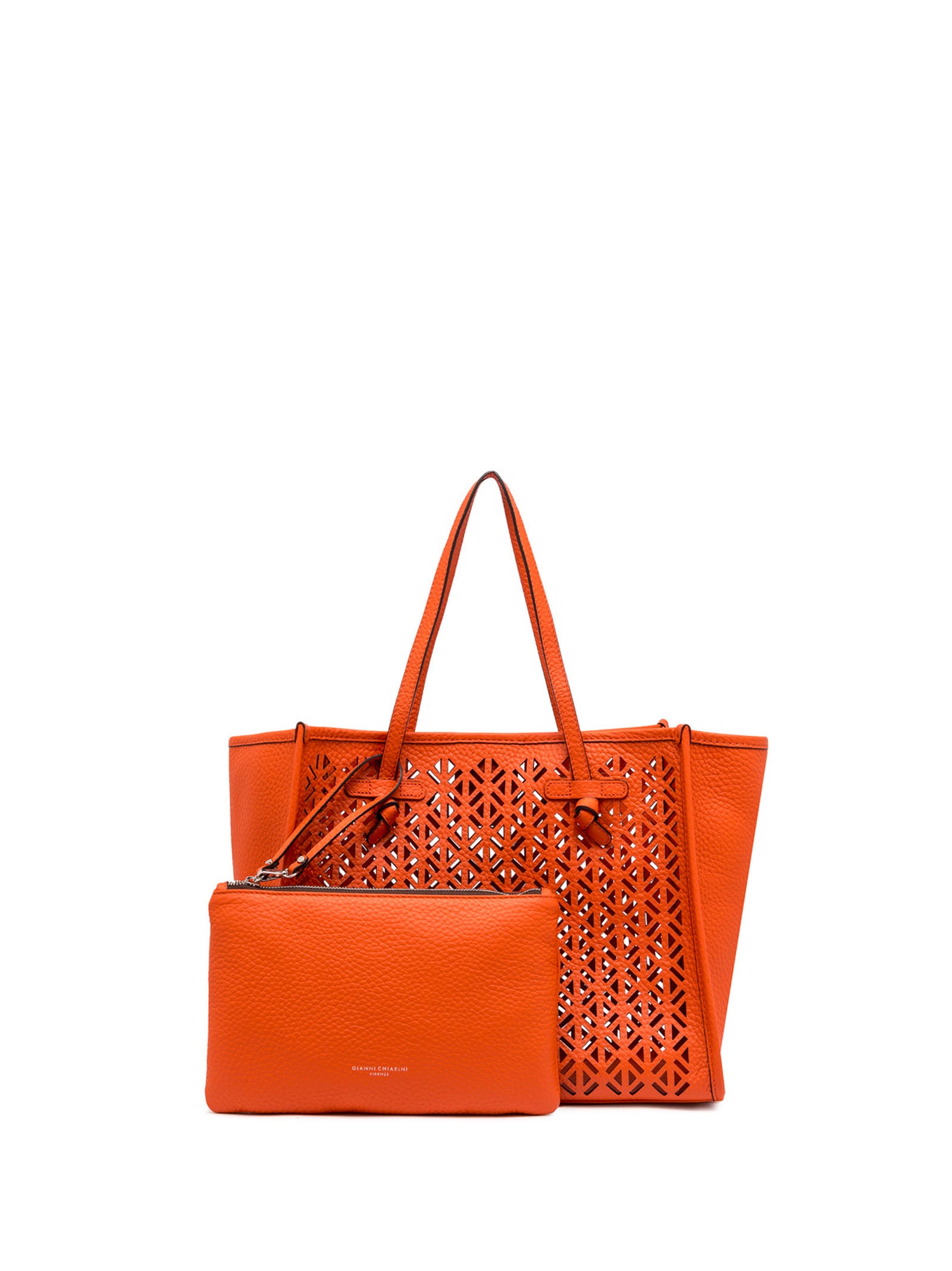G.chiarini Marcella Bags Coral Red Pelle