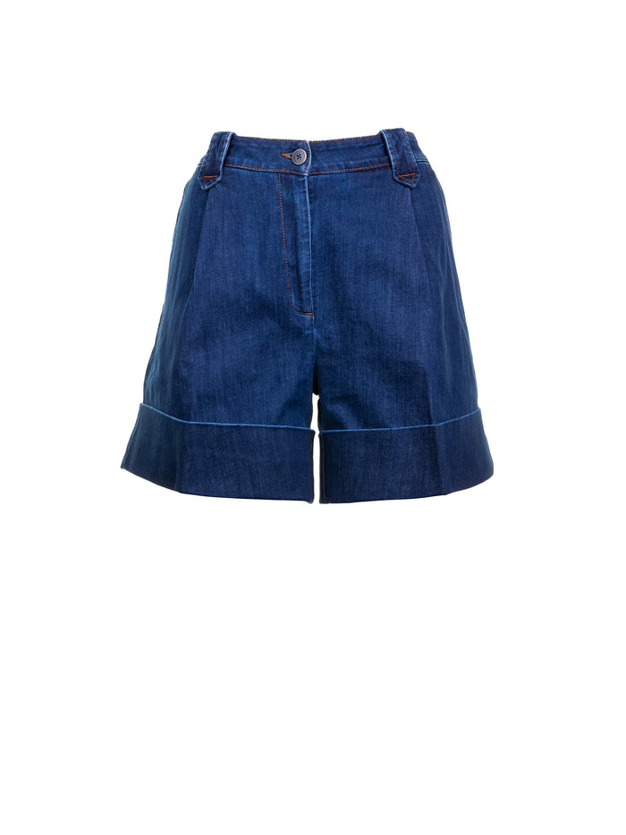 Fay Shorts Blue Cotone