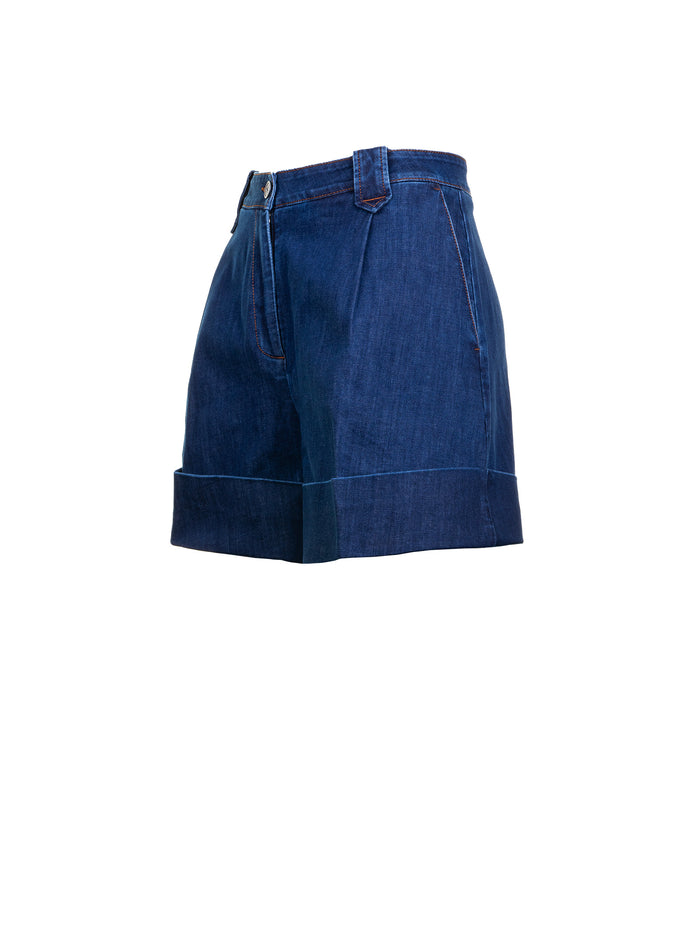 Fay Shorts Blue Cotone