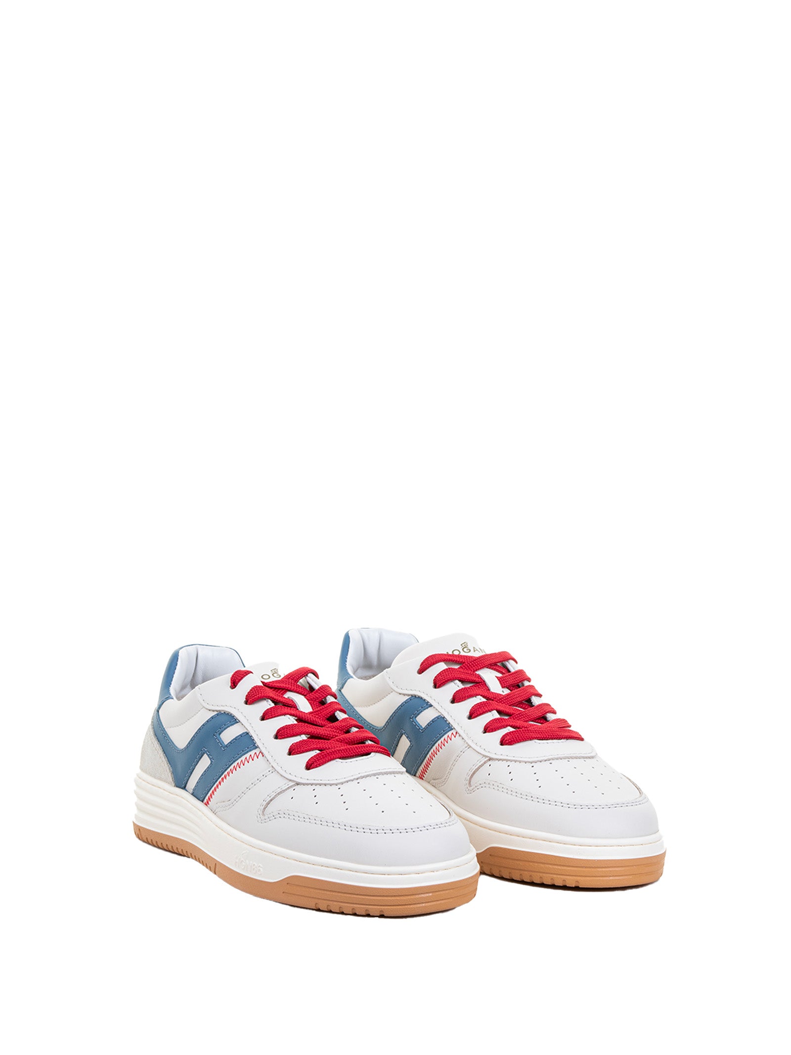 Hogan Sneakers Bianco Bluette Rosso Leather