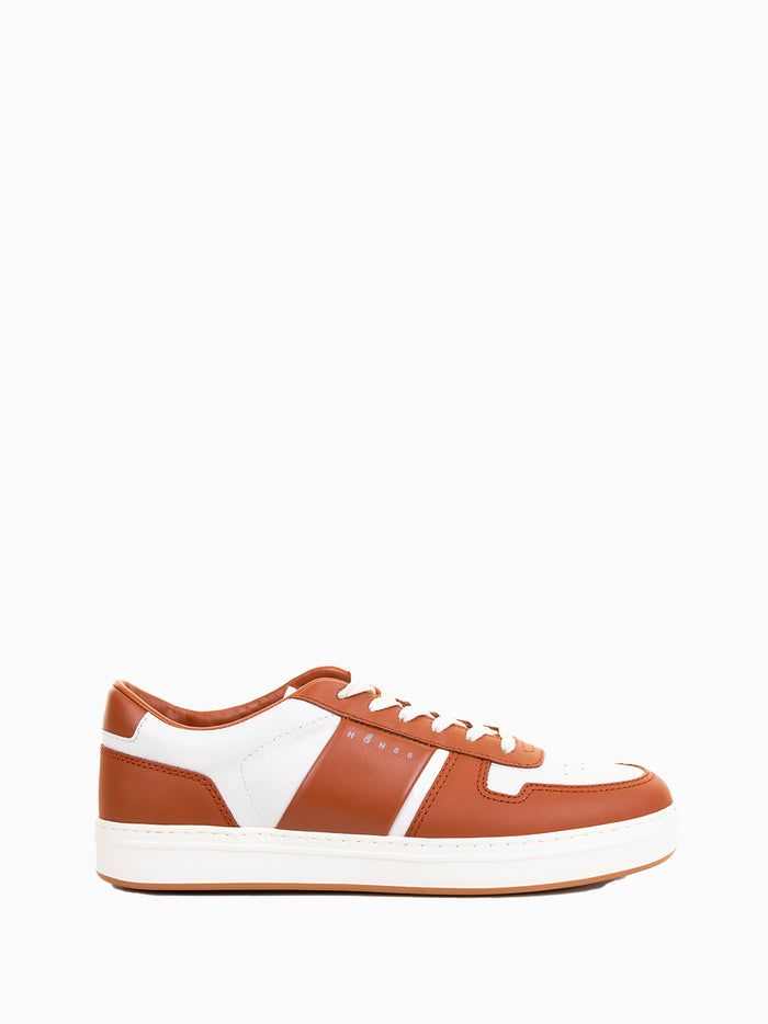 Hogan Sneakers Cuoio Bianco Leather