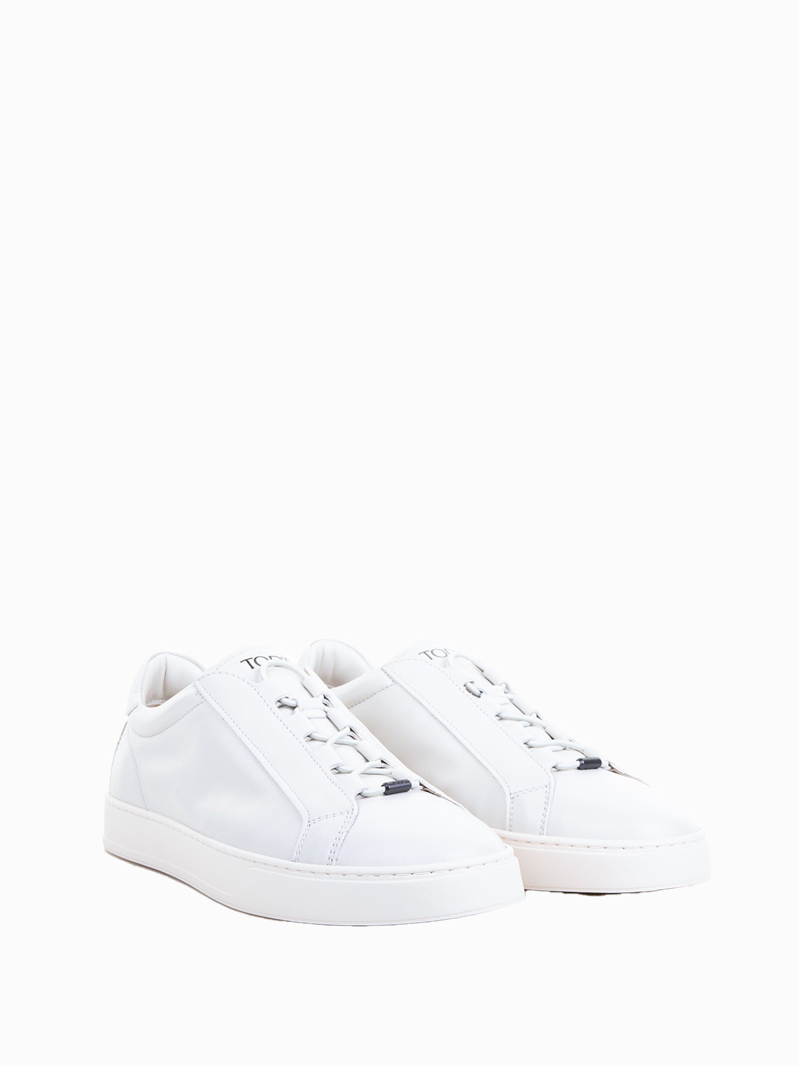 Tods Sneakers Bianco Latte Leather