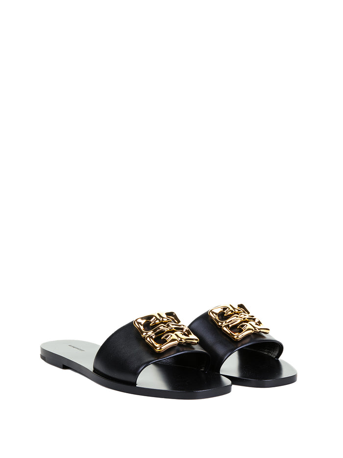 Givenchy Sandals Black Lamb Leather