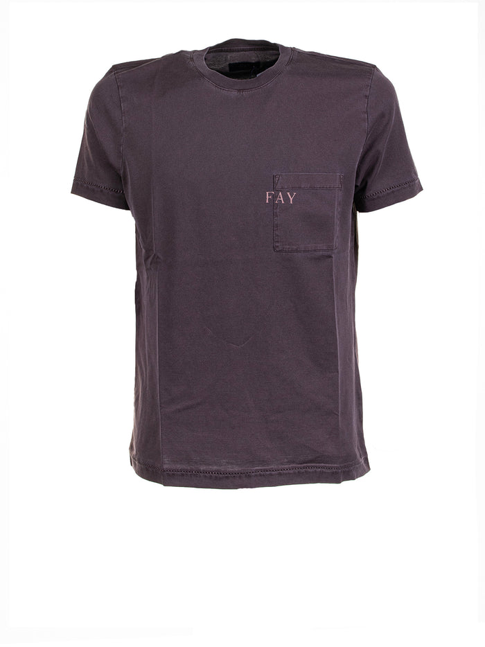 Fay T-shirts and Polos Marrone Scuro