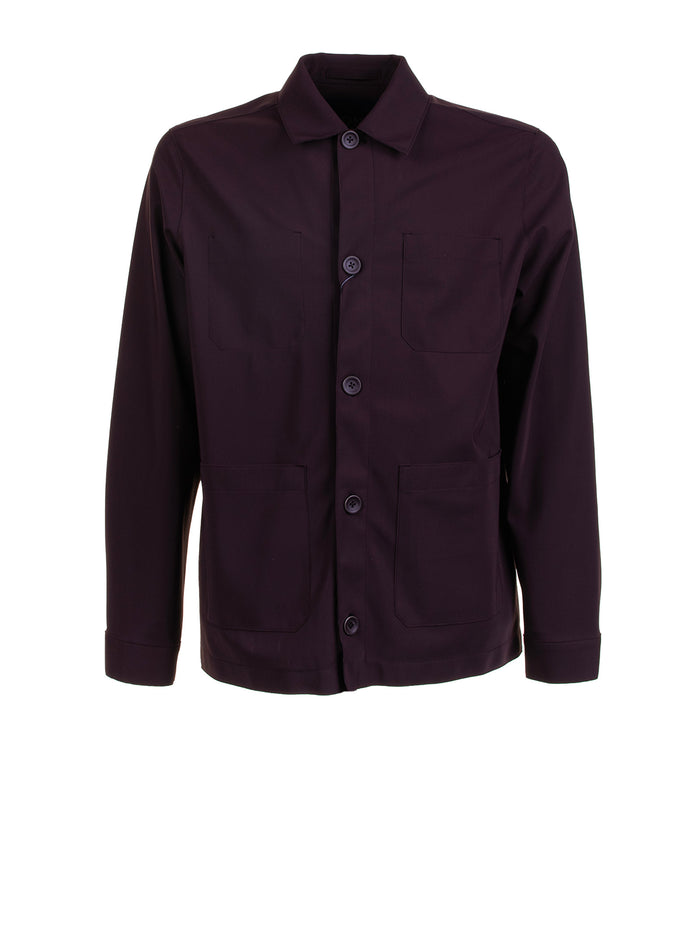 Herno Shirts Marrone Scuro Polyamide Elastane