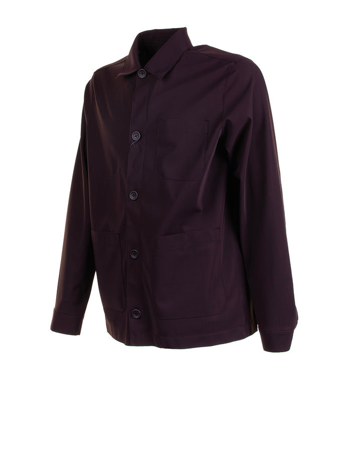 Herno Shirts Marrone Scuro Polyamide Elastane