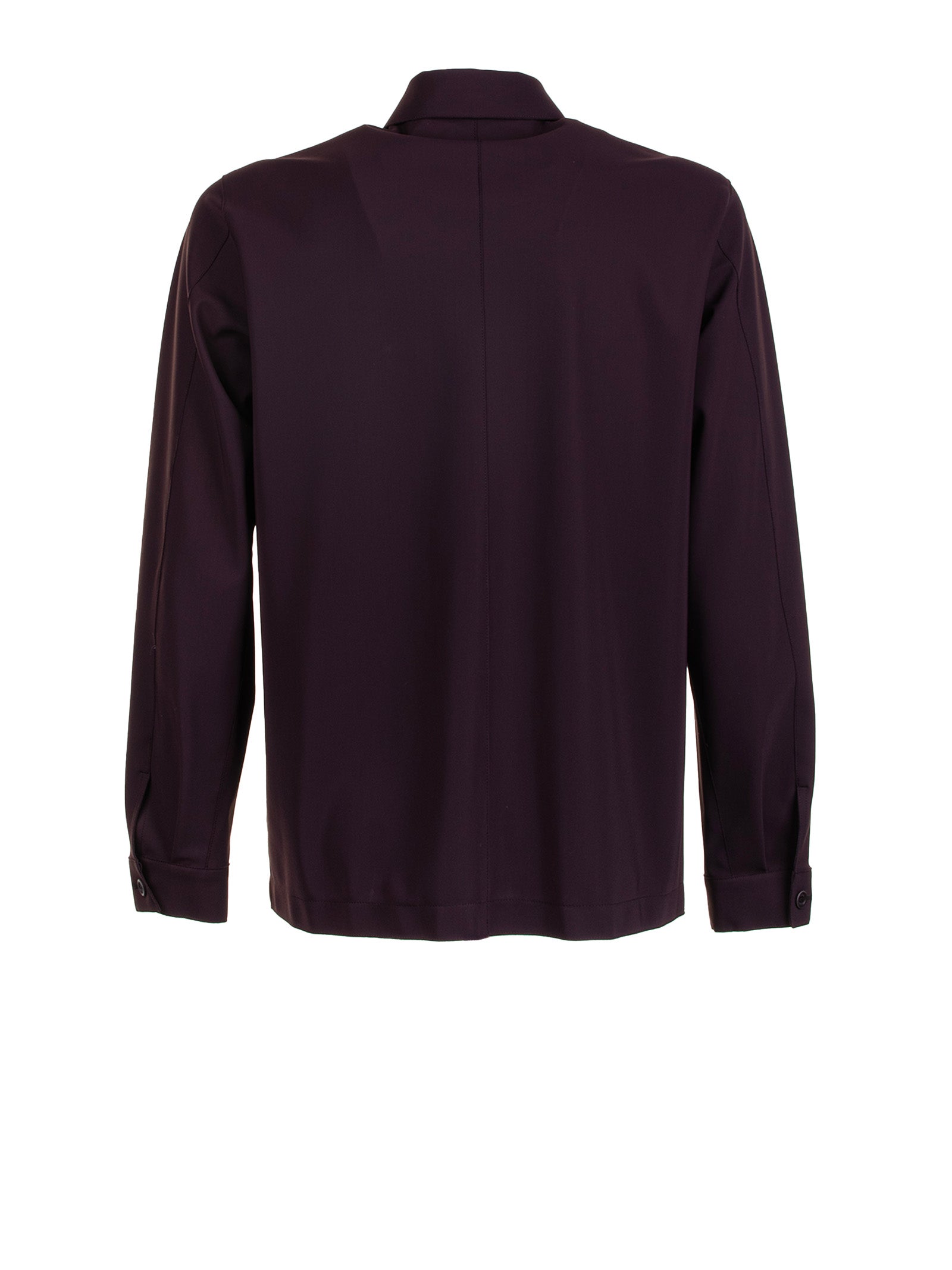 Herno Shirts Marrone Scuro Polyamide Elastane