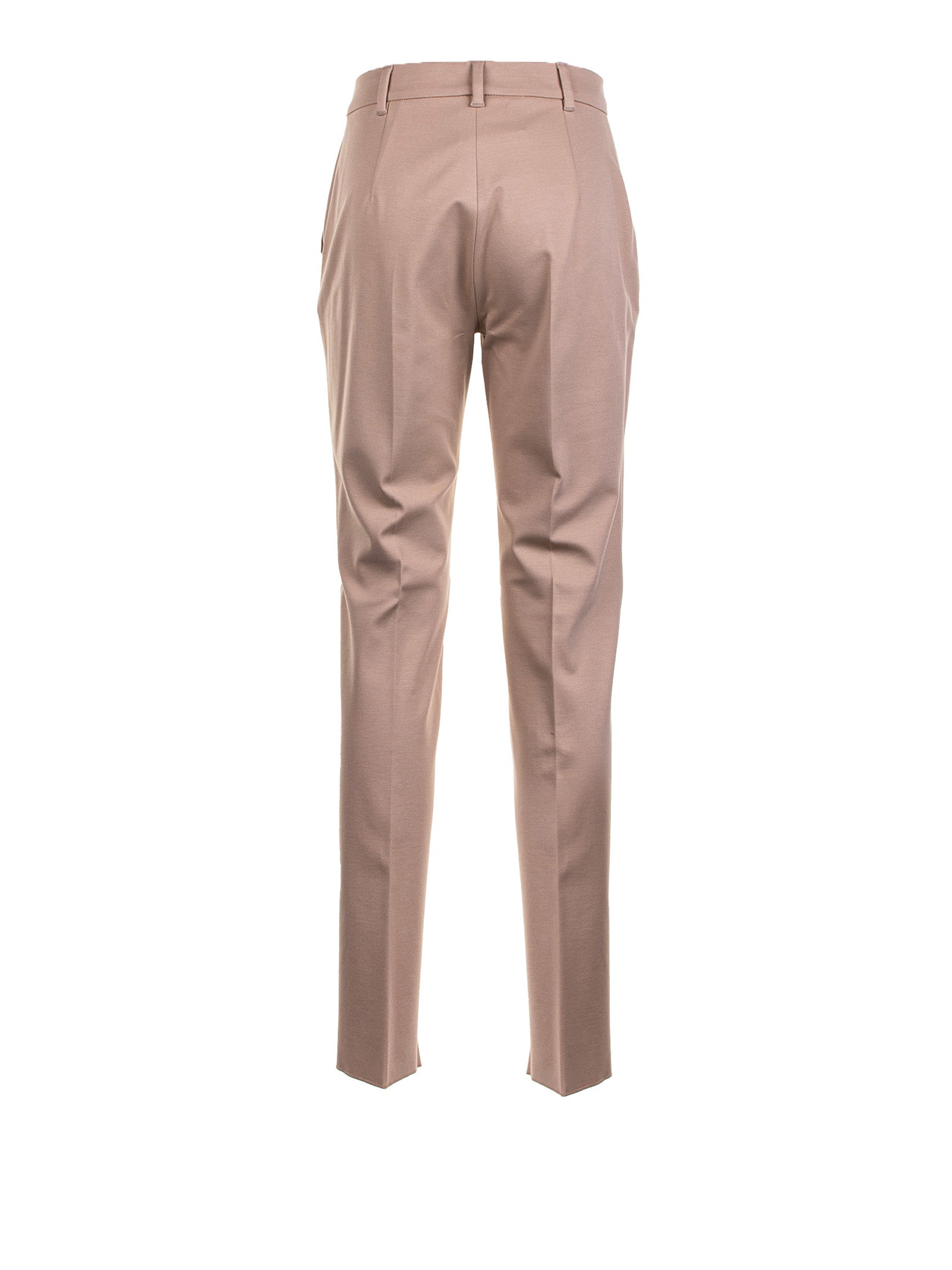 Max Mara Studio Trousers Sand Viscosa Polyamide Elastan