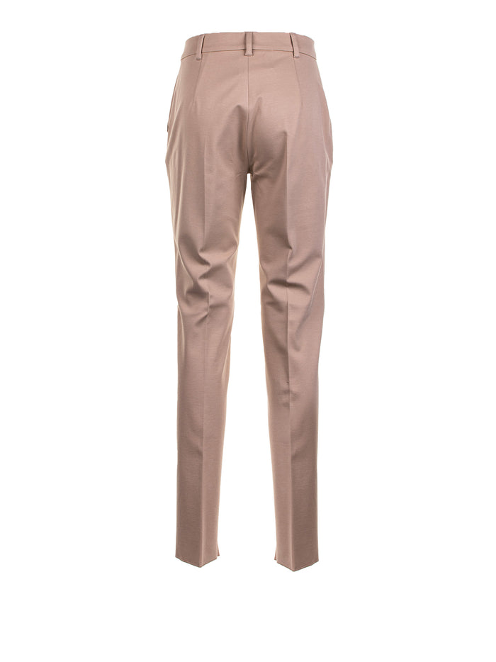 Max Mara Studio Trousers Sand Viscosa Polyamide Elastan