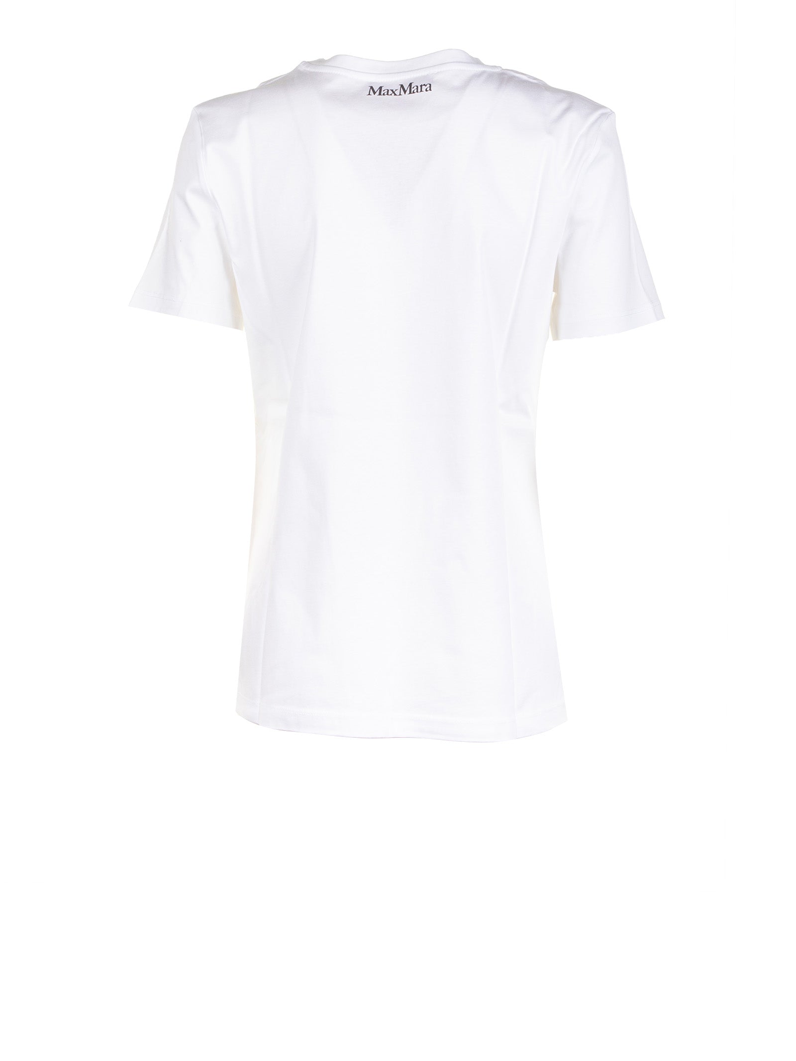 Max Mara Studio T-Shirts And Polos Bianco Ricamo
