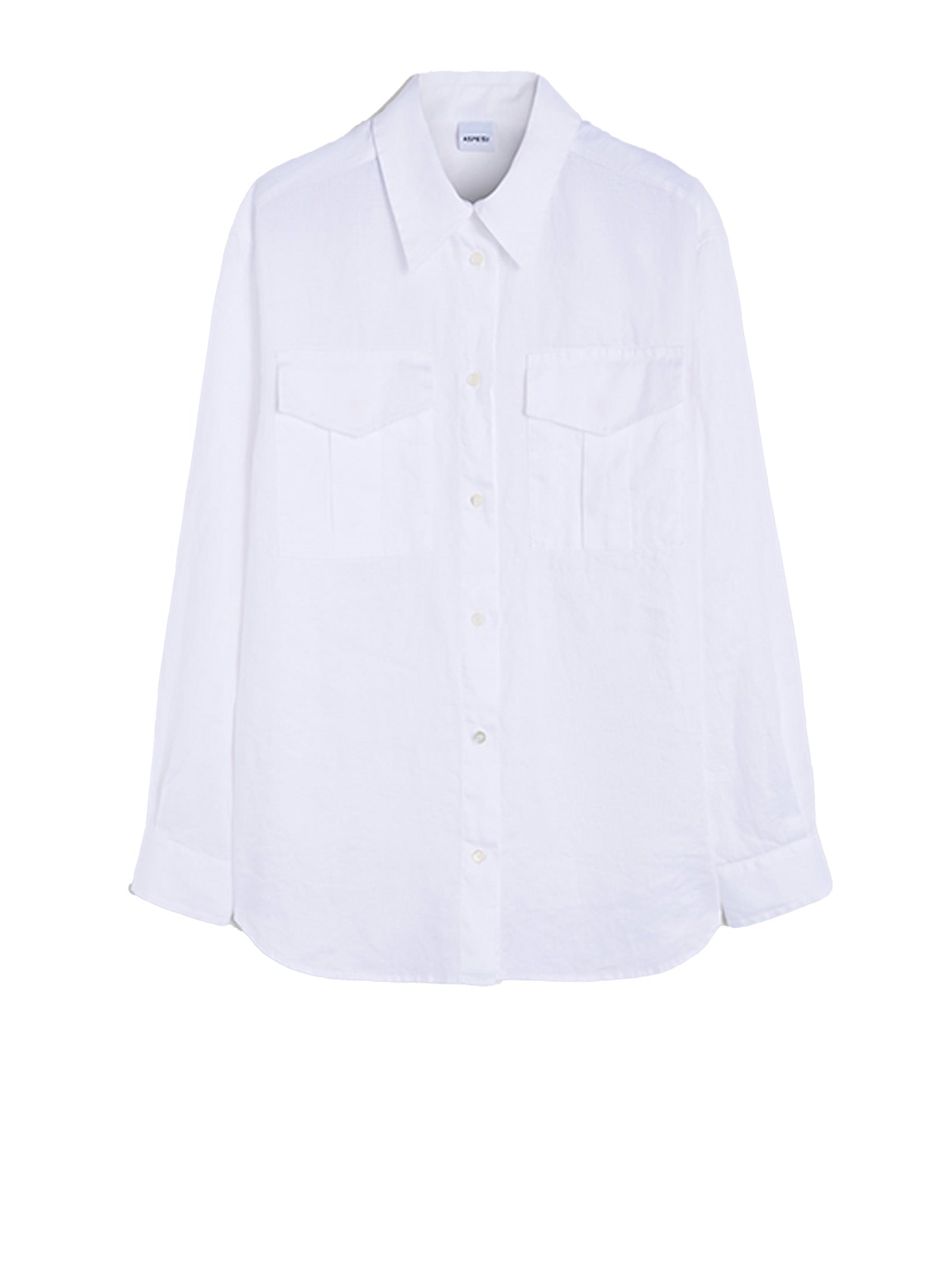 Aspesi Shirts White Lino