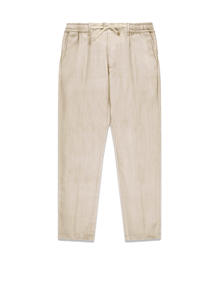 Cruna Trousers Beige Linen
