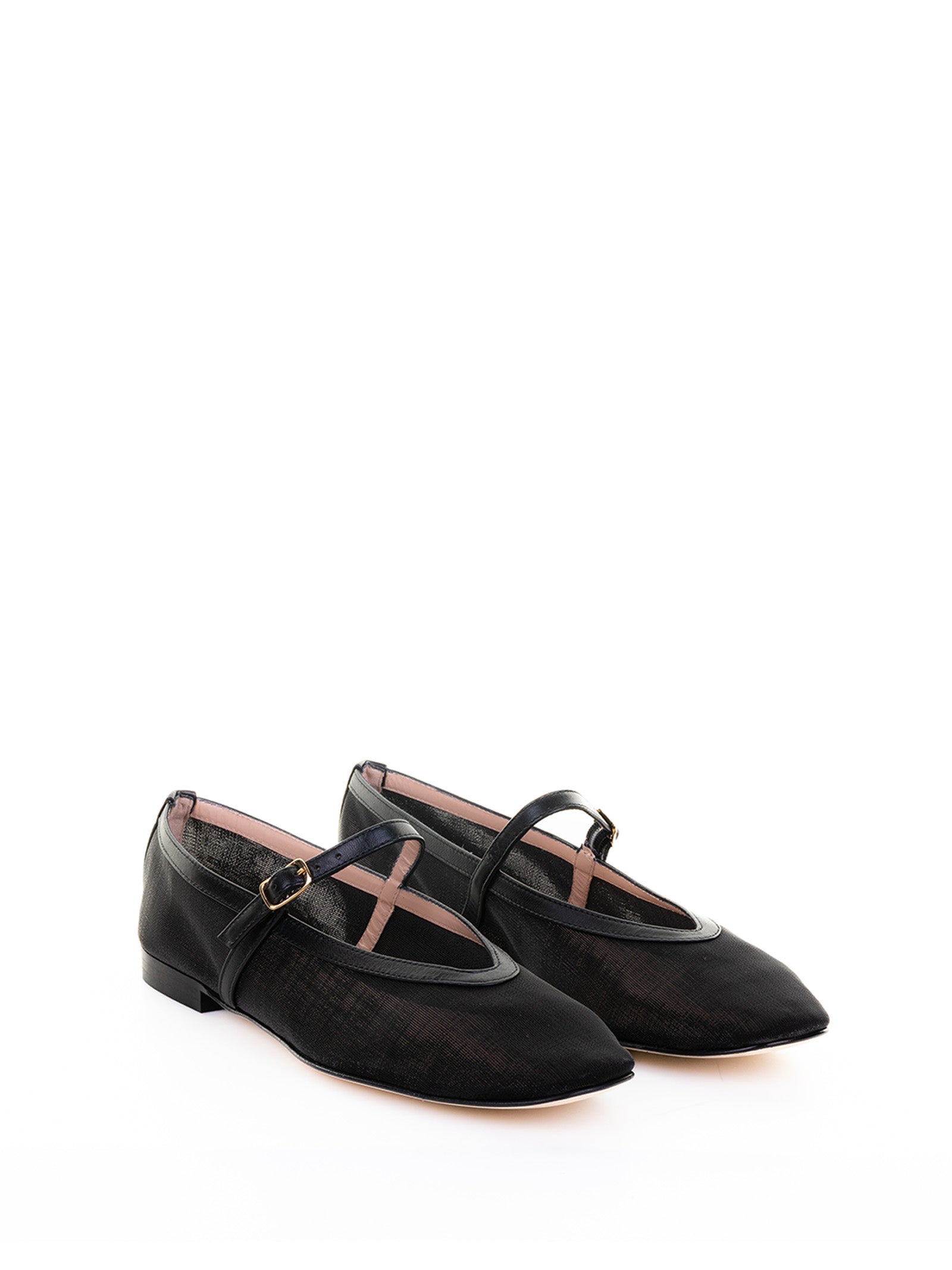 Status Flat shoes Black Mesh Upper