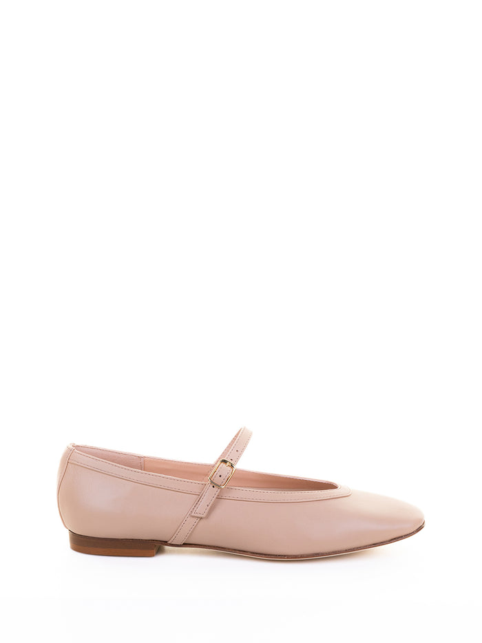 Status Flat shoes White Leather Upper; Lining