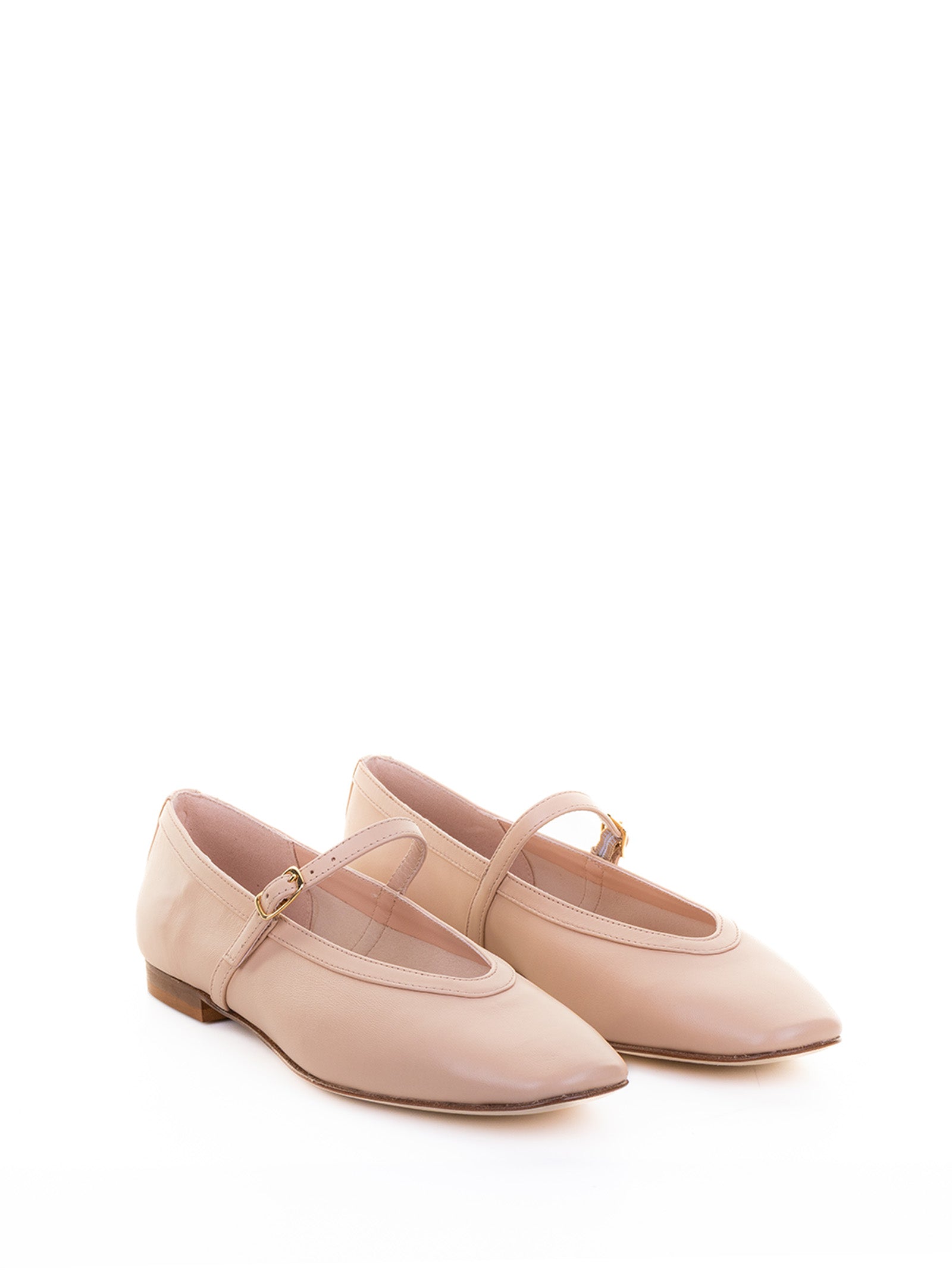 Status Flat shoes White Leather Upper; Lining