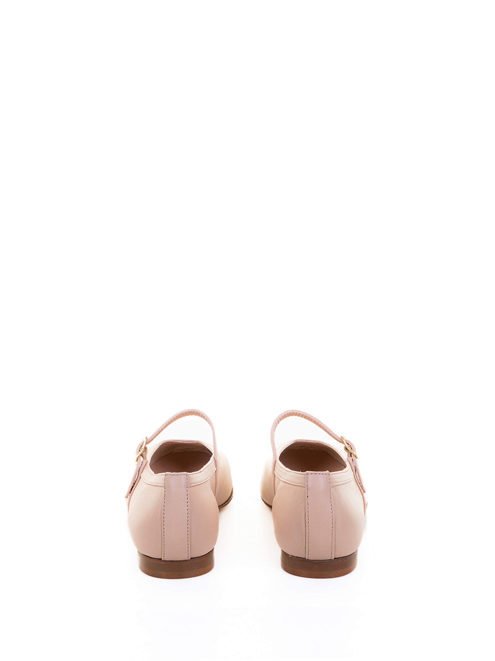 Status Flat shoes White Leather Upper; Lining